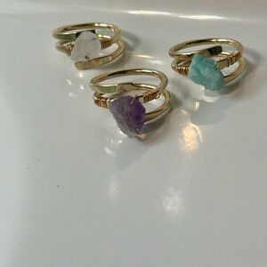 Silver Gemstone Women Rings